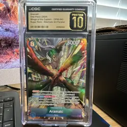 CGC Pristine 10 Aramaki One Piece CG Wings of the Captain SR Alt Art OP06-043 - Image 1