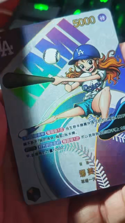 One Piece FOIL NAMI Portgas D. Ace Los Angeles Dodgers + BONUS - Image 2