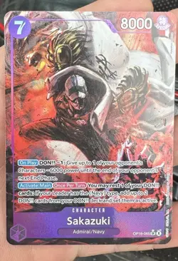One Piece TCG Sakazuki (Alternate Art) OP16-065 The Time of Battle Foil OP16 - Image 1
