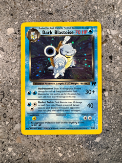 Pokemon TCG Cards Dark Blastoise 3/82 Team Rocket Holo Rare - Image 1