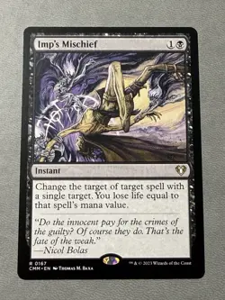 Imp's Mischief - Commander Masters Regular - MTG NM - Image 1