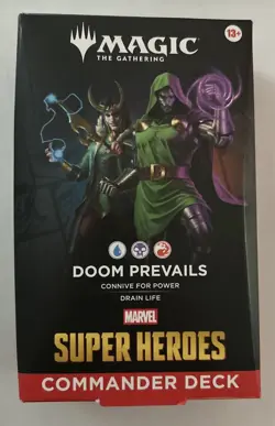 MTG Marvel Super Heroes Doom Prevails Commander Deck Magic the Gathering Sealed - Image 1
