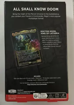 MTG Marvel Super Heroes Doom Prevails Commander Deck Magic the Gathering Sealed - Image 2