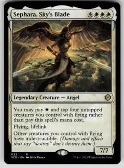 Sephara, Sky's Blade Rare Starter Commander Decks 33 MTG Near Mint 2022 - Image 1