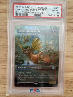 2020 Magic-Gathering #382 Dorat, the Perfect Pet IKO Foil (PSA 10 Gem Mint) - Image 1