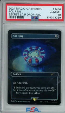 2024 Magic the Gathering Sol Ring Foil #1734 PSA 10 MTG - Image 1