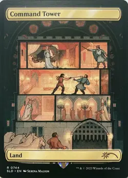 1x Command Tower (0744) - Foil MTG - Secret Lair - NM-Mint - Image 1
