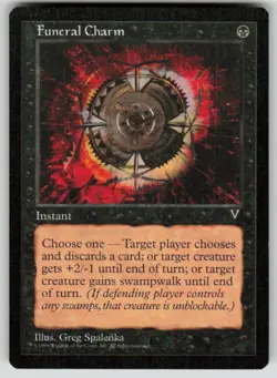 Funeral Charm Common Visions MTG Near Mint - Image 1