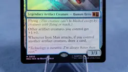 Iron Man, Modern Marvel Foil, Magic the Gathering: Marvel Super Heroes Commander - Image 3