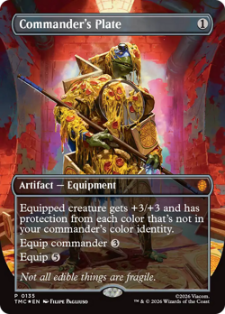Commander's Plate (FOIL) x1 - MTG Teenage Mutant Ninja Turtles Eternal TMC #135 - Image 1