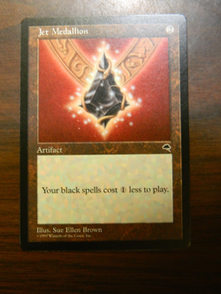 MTG Pre-Modern Tempest Jet Medallion Excellent - Near Mint Condition - Image 1