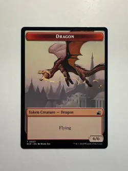 Dragon Token 7 MTG Ravnica Remastered - Image 1