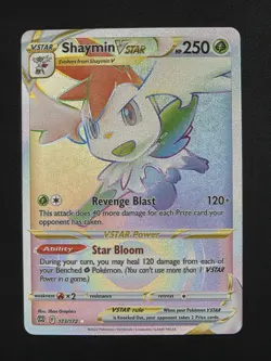 Shaymin VSTAR 173/172 Secret Rare Pokemon TCG SWSH09: Brilliant Stars NM - Image 1