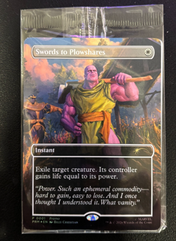 MTG Thanos Swords to Plowshares P 0001 PSA Exclusive Magazine Promo Sealed 2026 - Image 1