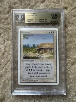 MTG Unlimited Farmstead BGS 9.5 (9.5,9.5,9,9.5) - Image 1