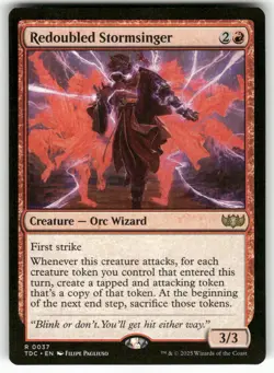Redoubled Stormsinger #37 (NM) Tarkir Dragonstorm TDC Magic MTG - Image 1