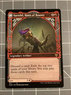 MTG Kaldheim, Birgi, God of Storytelling / Harnfel, Horn of Bounty - Showcase - Image 2