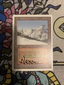 MTG Unlimited Taiga EX+ Near Mint. *Signed* - Image 5