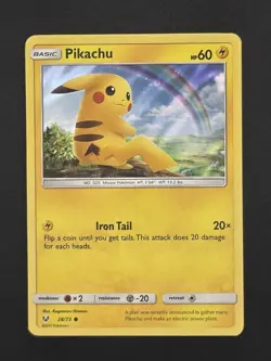 Pikachu 028/073 (Holo) Pokemon TCG Shining Legends NM - Image 1