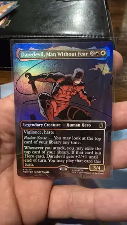 Daredevil, Man Without Fear (Borderless) (0324) Marvel Super Heroes Foil - Image 1