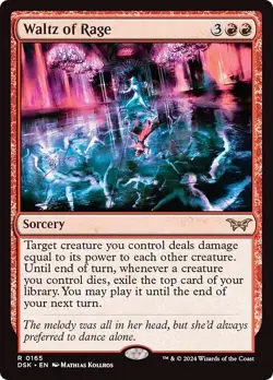 WALTZ OF RAGE x4 mtg NM-M Duskmourn: House of Horror 4 Rare - Image 1