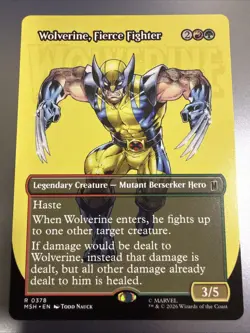 Wolverine, Fierce Fighter (Borderless) Marvel Super Heroes Regular - Image 1