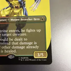 Wolverine, Fierce Fighter (Borderless) Marvel Super Heroes Regular - Image 4