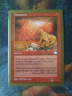 MTG Magic the Gathering - 1 x Firestorm - World Champ Deck Weatherlight - EX - Image 1