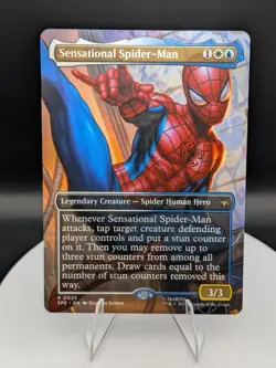 Sensational Spider-Man (Borderless) #0025 Spider-Man SPE Magic MTG (NM) - Image 1
