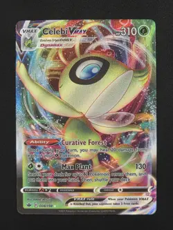 Celebi VMAX 008/198 Ultra Rare Pokemon TCG SWSH06: Chilling Reign NM - Image 1