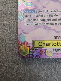 Bandai One Piece Card Game Charlotte Pudding OP03-112 SP R Foil Alt Art English - Image 5