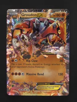 Groudon EX 85/160 Ultra Rare Pokemon TCG XY - Primal Clash NM - Image 1