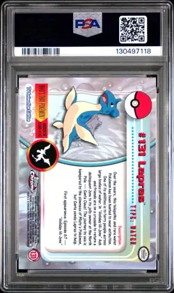 PSA 10 Topps Chrome Pokemon T.V 131 Lapras Graded Pokemon Card - Image 2