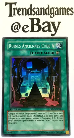 YUGIOH - RUINES ANCIENNES CODE A - CRMS-FR088 - 1ere ED - SUPER RARE - NEAR MINT - Image 1