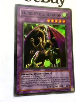 YUGIOH - FIEND SKULL DRAGON - LOD-039 - SUPER RARE - NEAR M - LEGACY OF DARKNESS - Image 2