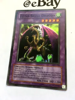 YUGIOH - FIEND SKULL DRAGON - LOD-039 - SUPER RARE - NEAR M - LEGACY OF DARKNESS - Image 3