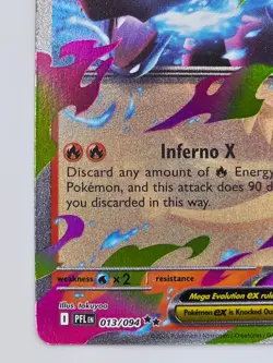 Mega Charizard X ex 013/094 Pokemon TCG Phantasmal Flames Double Rare Holo NM - Image 5