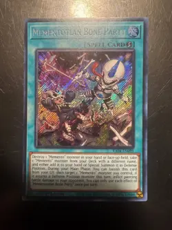 Yugioh- Mementotlan Bone Party- RA04-EN099 X3 1 st edition - Image 4