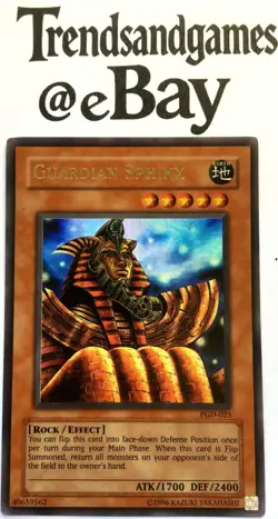 YUGIOH - GUARDIAN SPHINX - PGD-025 - ULTRA RARE - NEAR MINT - PHARAONIC GUARDIAN - Image 1