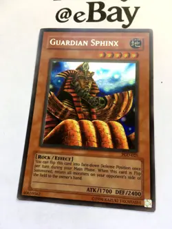 YUGIOH - GUARDIAN SPHINX - PGD-025 - ULTRA RARE - NEAR MINT - PHARAONIC GUARDIAN - Image 3