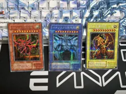 Near Mint yugioh japanese Egyptian God Slifer Obelisk Ra G4-01 G4-02 G4-03 - Image 1
