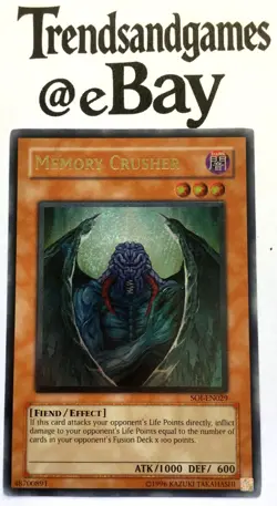 YUGIOH - MEMORY CRUSHER - SOI-EN029 - ULTIMATE RARE - NM - SHADOW OF INFINITY - Image 1
