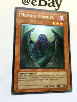 YUGIOH - MEMORY CRUSHER - SOI-EN029 - ULTIMATE RARE - NM - SHADOW OF INFINITY - Image 2