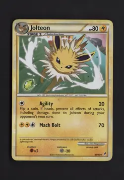 Jolteon #45/95 Call of Legends Pokemon Card (x2) Lightly Played / Near Mint - Image 3