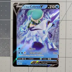 Ice Rider Calyrex Miscut Error Pokemon Card Chilling Reign 045/198 - Image 3