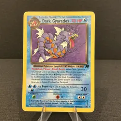 Dark Gyarados 25/82 Team Rocket 2000 Rare Non-Holo Vintage Pokemon TCG Card - Image 1