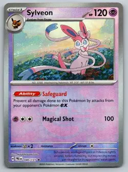 Sylveon (Poke Ball Pattern) 040/131 Holo Rare Prismatic Evolutions Pokemon NM - Image 1