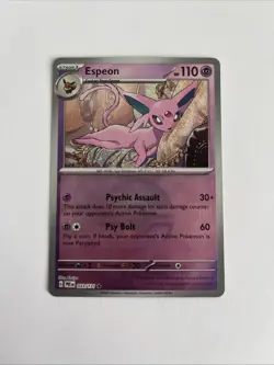 Espeon (Poke Ball Pattern) 033/131 Holo Rare Prismatic Evolutions Pokemon NM - Image 1