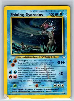 Shining Gyarados 65/64 Rare Shining Neo Revelation Pokemon Unlimited Holo DMG - Image 2