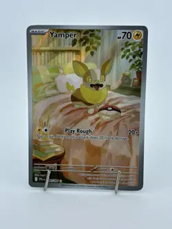 Yamper 99/94 Pokemon TCG Phantasmal Flames Illustration Rare English - Image 1